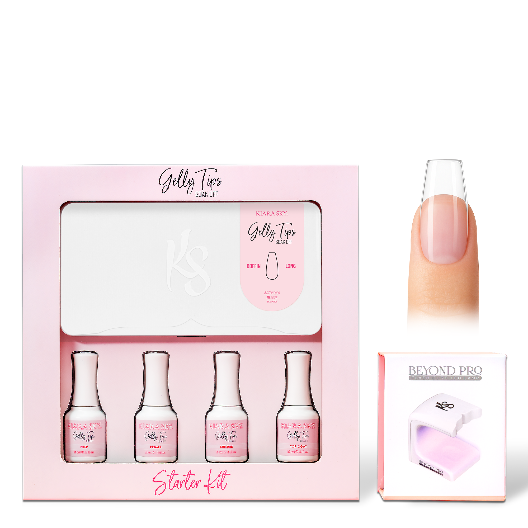 GELLY TIPS STARTER KIT - Coffin Long